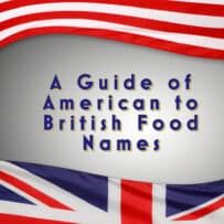 2 flags, 1 American 1 United Kingdom separated by a grey area