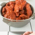 Baked adobo chicken wings bring a Mexican twist to a favorite finger food. Wings are baked to crispy perfection then bathed in a delicious adobo sauce made with dried peppers and spices. Grab the napkins...