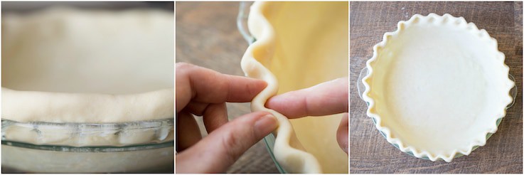 How to get a fluted edge on pie pastry
