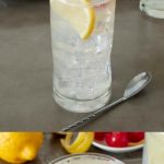 A classic Tom Collins and a closeup