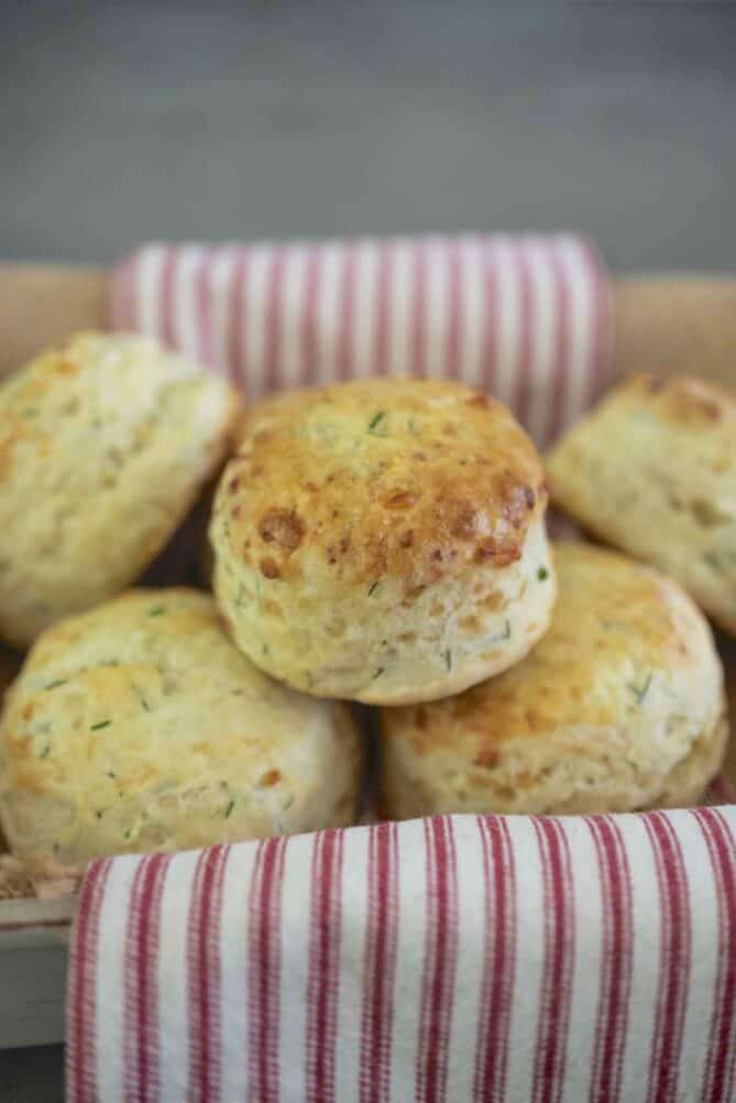 Cheese and chive scones