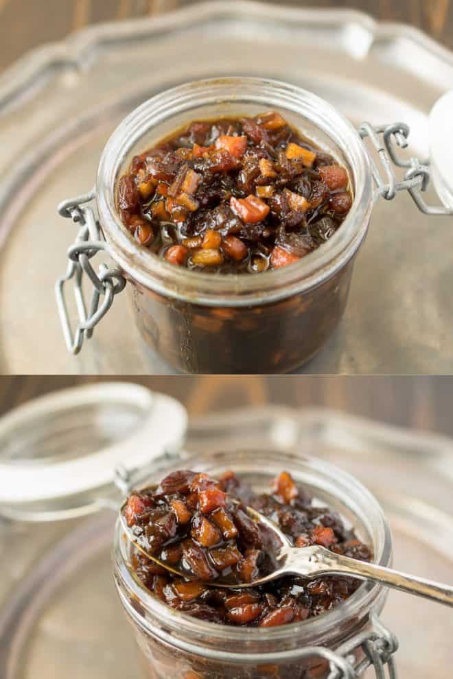 Jars of English pickle relish