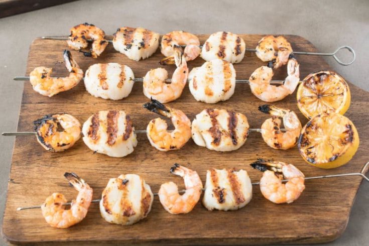 Grilled Shrimp and Scallop Kabobs