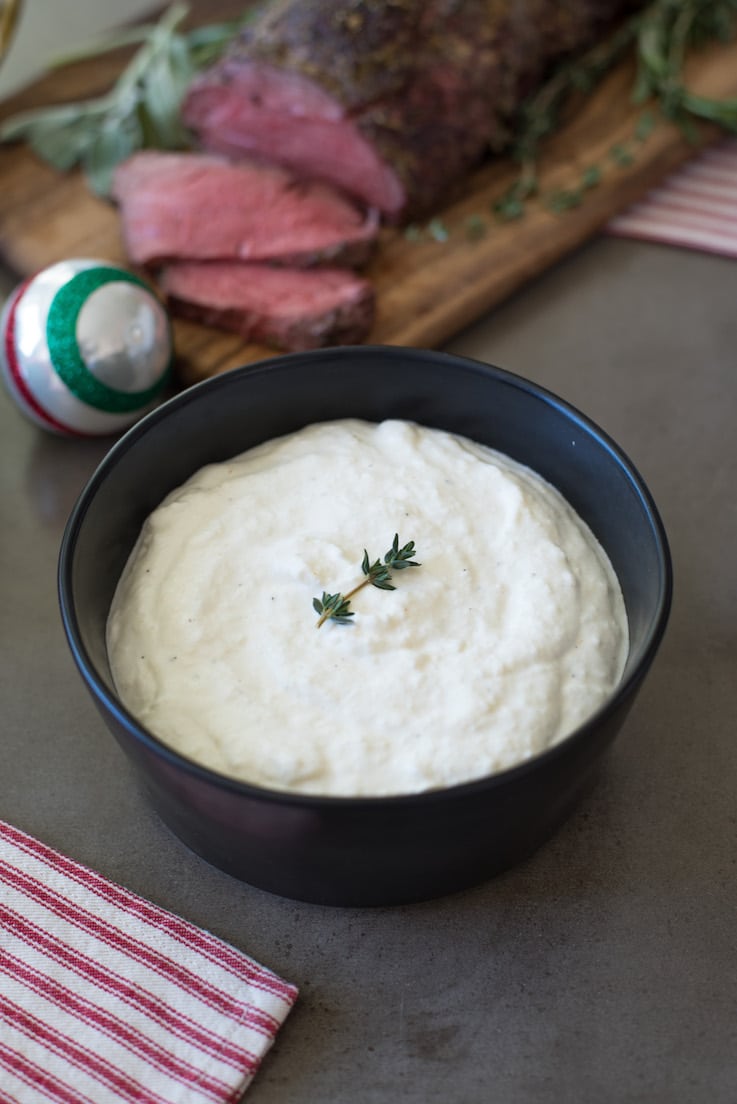 After trying this homemade creamy horseradish sauce, you will never buy store bought again. &nbsp;This is a light, tangy, yet cooling sauce that is the perfect accompaniment to any roast beef dish and is really quick and easy to make.