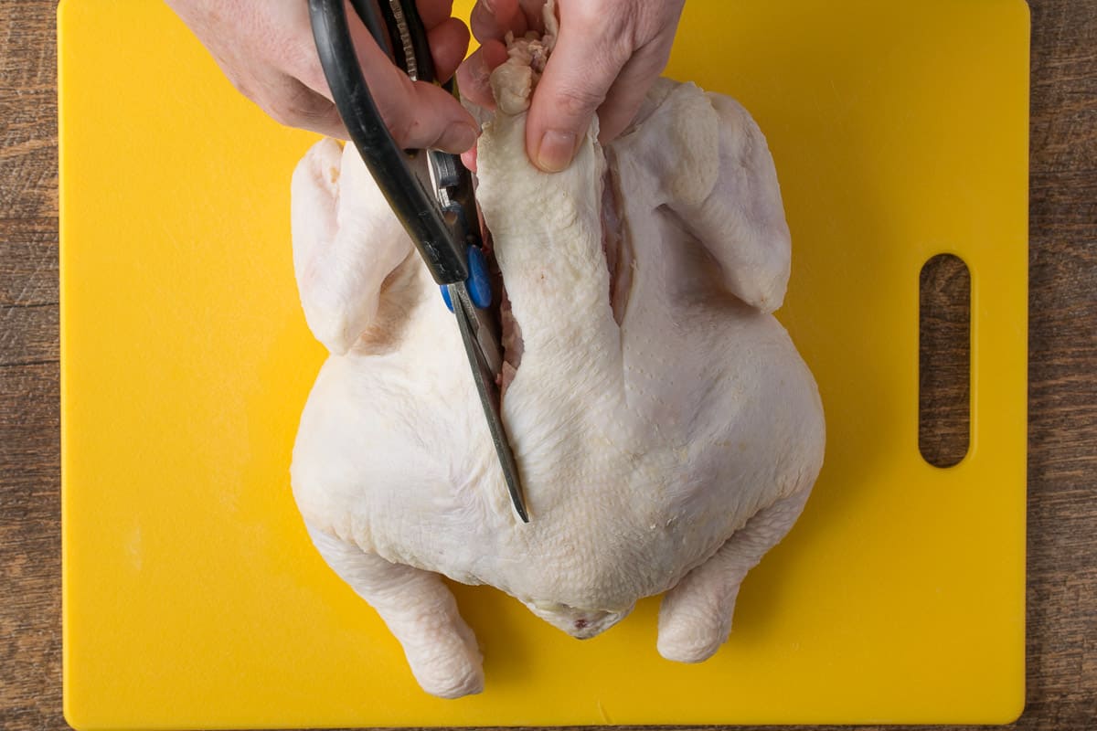 How to butterfly (spatchcock) a whole chicken