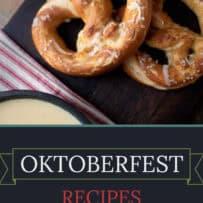 2 soft pretzels with soup