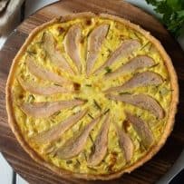 Quiche viewed from overhead