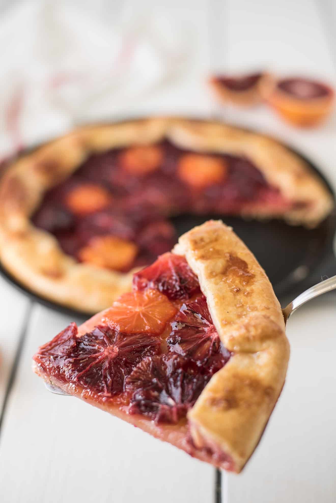 A slice of orange galette