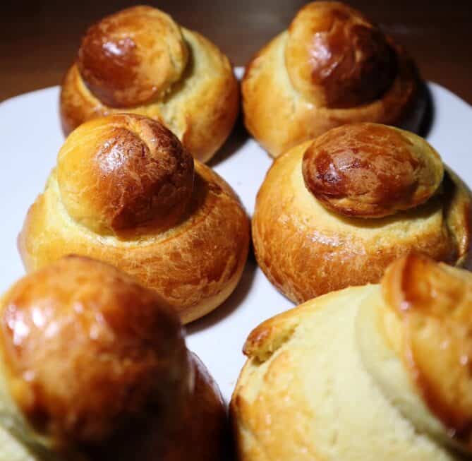 Italian brioche rolls called tuppo