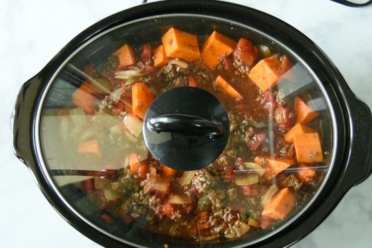 Put the lid on the slow cooker and cook on low for 6 hours