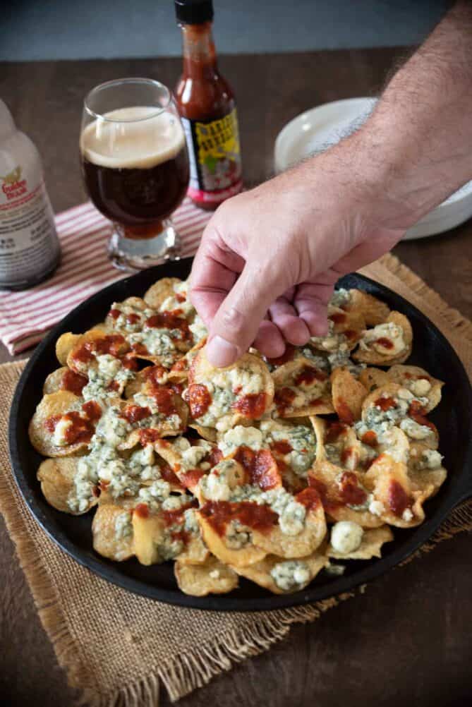 Picked up a spicy blue cheese potato chip