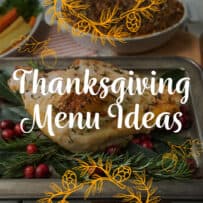 Roast turkey with decoration and sweet potato casserole