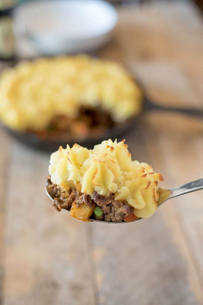 A spoonful of shepherd's pie