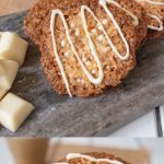 Lace cookies drizzled with white chocolate