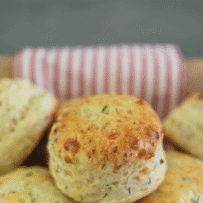 5 scones stacked