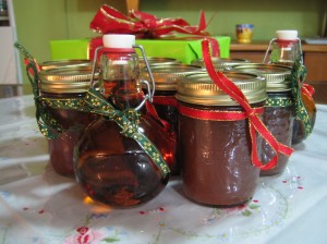 Homemade apple butter & vanilla extract